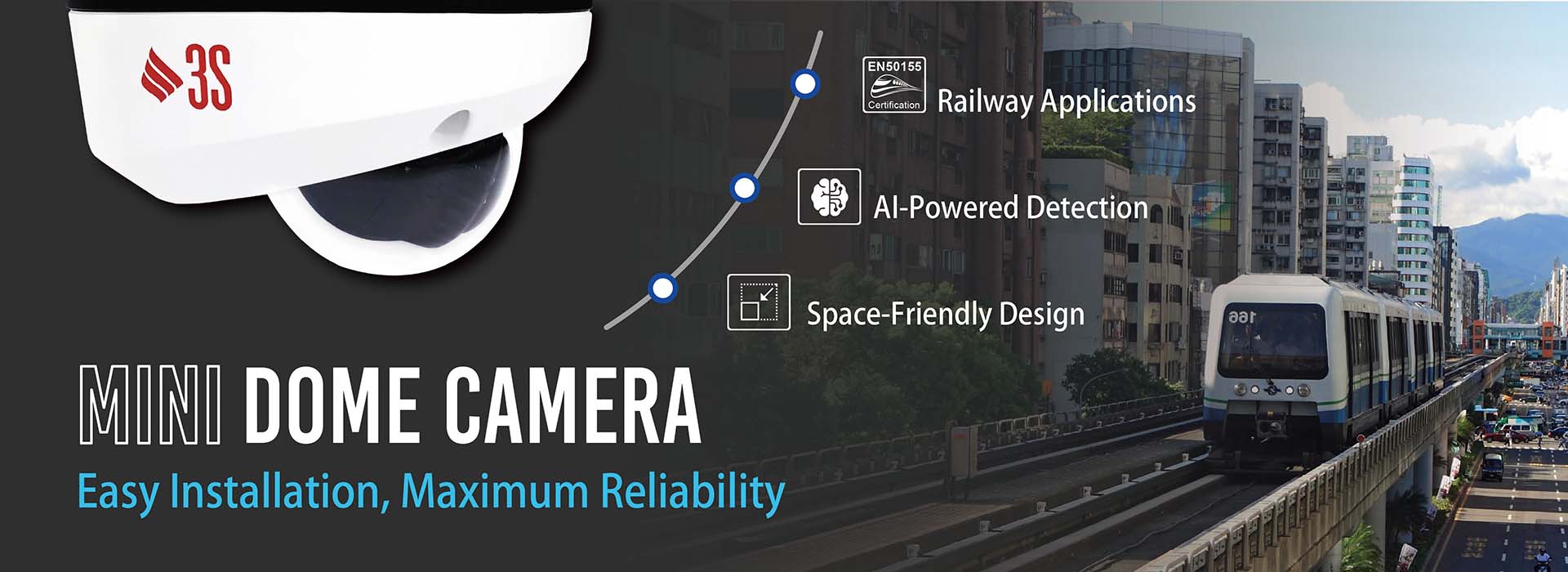 3S mini dome ip camera